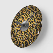 Leopard Print Ronde Klok (Hoek)