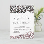 Leopard Print Roos Gold Elke dag Kaart (Staand voorkant)