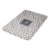 Leopard print roze monogram badmat (Gekanteld)