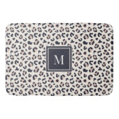Leopard print roze monogram badmat (Voorkant)