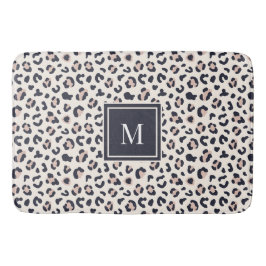Leopard print roze monogram badmat