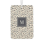 Leopard print roze monogram luchtverfrisser (Achterkant)