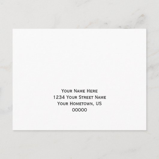 Leopard print RSVP Briefkaart (Achterkant)