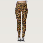 Leopard Print Safari ID1153 Leggings (Voorkant)