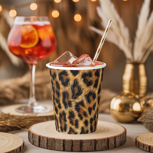 Leopard Print Safari Party Supplies ID1153 Papieren Bekers