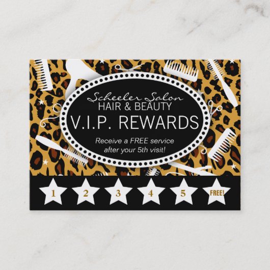 Leopard Print Salon Loyalty (Voorkant)