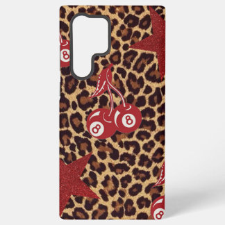 leopard print  samsung galaxy hoesje