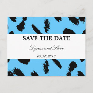 Leopard Print Save the Date Aankondigingskaart