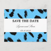 Leopard Print Save the Date Aankondigingskaart (Voorkant)