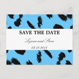 Leopard Print Save the Date Aankondigingskaart