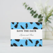 Leopard Print Save the Date Aankondigingskaart (Staand voorkant)