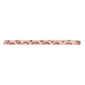 Leopard print seamless design  satijnen lint (Voorkant)