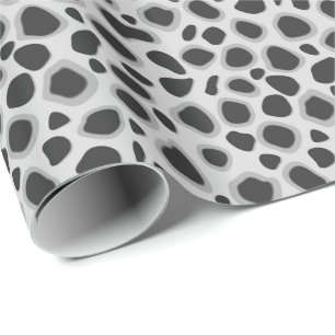 Leopard Print - Shades of Grey Cadeaupapier