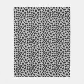 Leopard Print - Shades of Grey Fleece Deken (Voorkant)