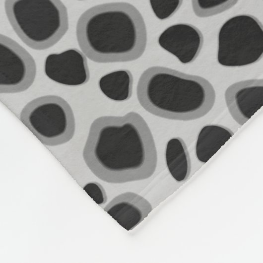 Leopard Print - Shades of Grey Fleece Deken (Hoek)