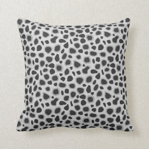 Leopard Print - Shades of Grey Kussen