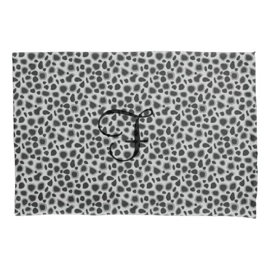 Leopard Print - Shades of Grey Kussensloop (Voorkant)