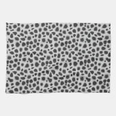 Leopard Print - Shades of Grey Theedoek (Horizontaal)