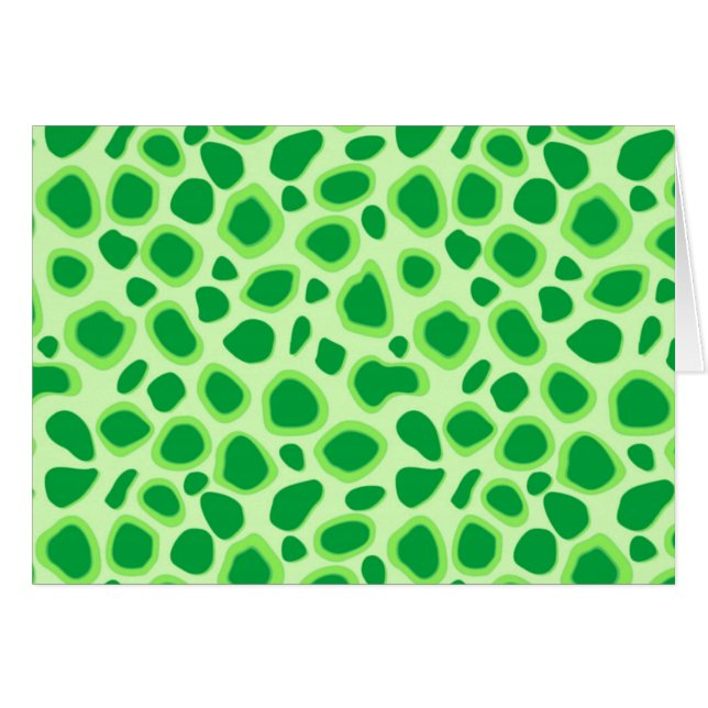 Leopard Print - Shades of Lime Green (Voorkant Horizontaal)