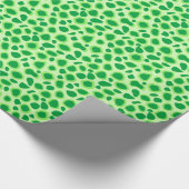 Leopard Print - Shades of Lime Green Cadeaupapier (Hoek)