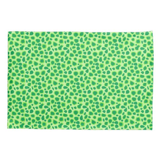 Leopard Print - Shades of Lime Green Kussensloop (Achterkant)