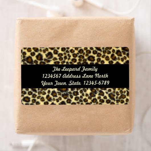 Leopard Print Shipping Labels (Insitu)