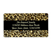 Leopard Print Shipping Labels (Voorkant)