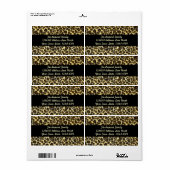 Leopard Print Shipping Labels (Full Sheet)