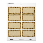 Leopard Print Shipping Labels (Full Sheet)