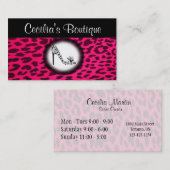 Leopard Print Shoe Boutique Visitekaartje (Voorkant / Achterkant)