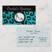 Leopard Print Shoe Boutique Visitekaartje (Voorkant / Achterkant)