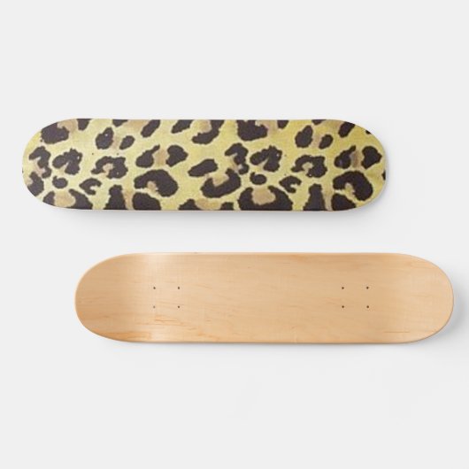 Leopard Print Skateboard (Horizontaal)