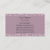 Leopard Print Skin en Monogram Visitekaartje (Achterkant)