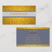 Leopard Print Skin en Plain Color 2 Visitekaartje (Voorkant / Achterkant)
