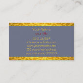 Leopard Print Skin en Plain Color 2 Visitekaartje (Achterkant)