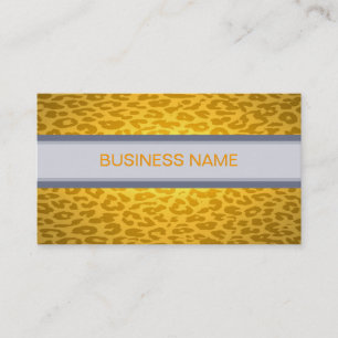 Leopard Print Skin en Plain Color 2 Visitekaartje