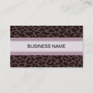 Leopard Print Skin en Plain Color 6 Visitekaartje