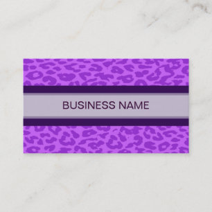 Leopard Print Skin en platte kleur 10 Visitekaartje
