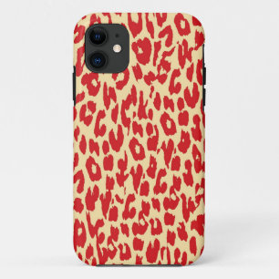 Leopard Print Skin Fire Brick Case-Mate iPhone Case