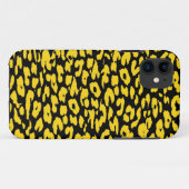 Leopard Print Skin Geel en Zwart Case-Mate iPhone Case (Achterkant (horizontaal))