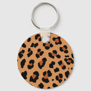 Leopard Print Sleutelhanger