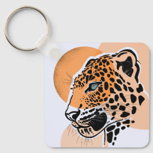 Leopard Print Sleutelhanger – Dierenaccessoire
