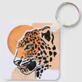 Leopard Print Sleutelhanger – Dierenaccessoire (Achterkant)
