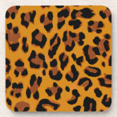 Leopard Print Spots Pattern Bier Onderzetter (Voorkant)