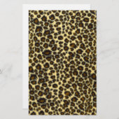 Leopard Print Stationery Briefpapier (Voorkant / Achterkant)
