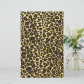 Leopard Print Stationery Briefpapier (Staand voorkant)