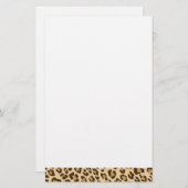 Leopard Print Stationery Briefpapier (Voorkant / Achterkant)