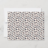Leopard Print Stationery Note Card Kaart (Achterkant)