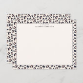 Leopard Print Stationery Note Card Kaart (Voorkant / Achterkant)