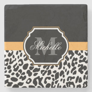 Leopard Print Stenen Onderzetter